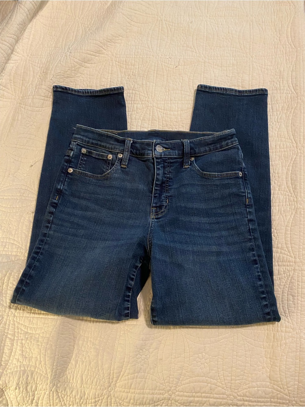 J. Crew Dark Indigo Straight-Leg Jeans - Picture 2 of 5